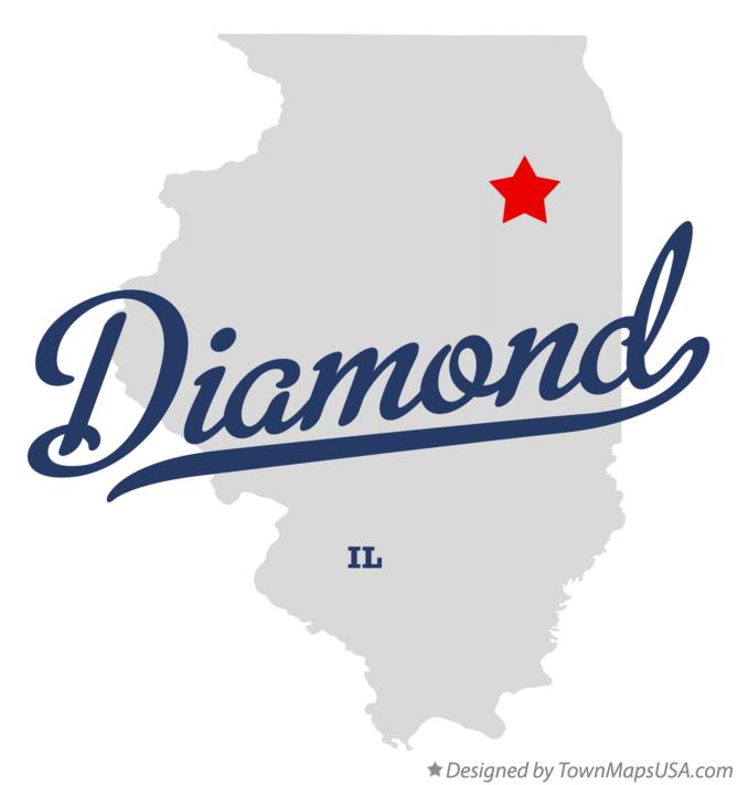 Map of Diamond Illinois IL