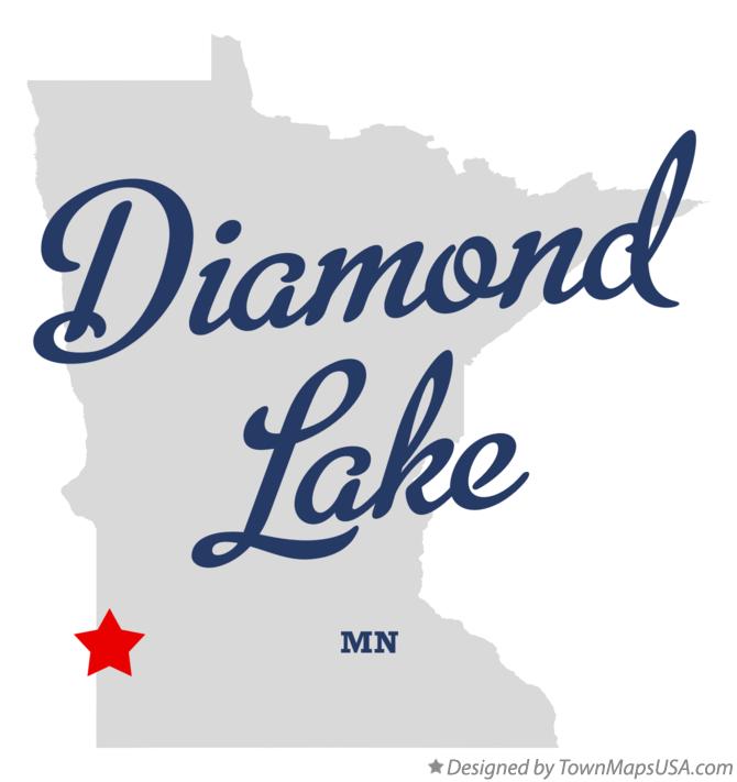 Map of Diamond Lake Minnesota MN