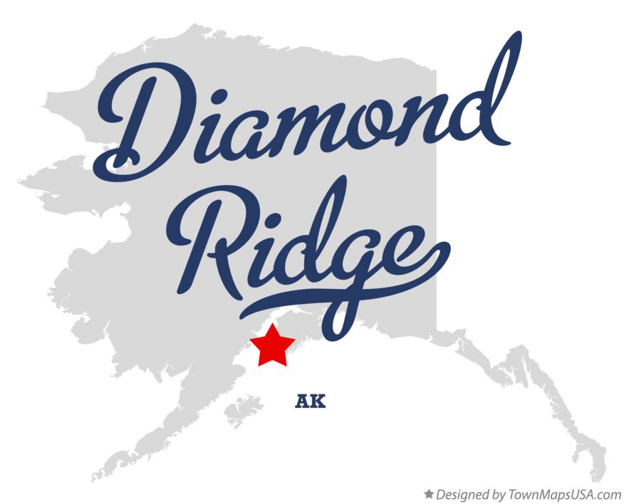 Map of Diamond Ridge Alaska AK