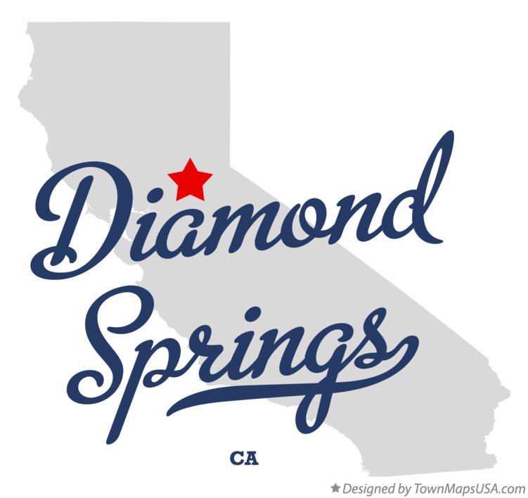 Map of Diamond Springs California CA