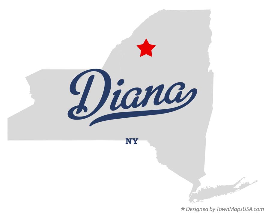 Map of Diana New York NY