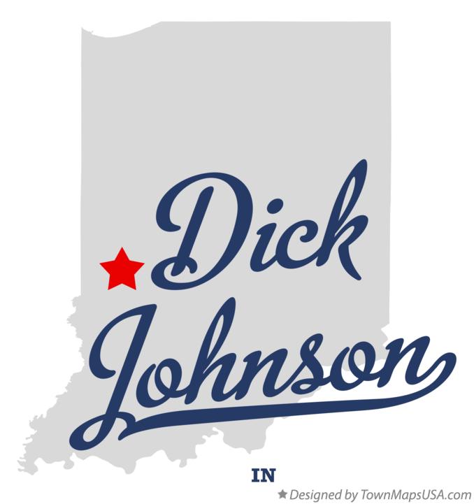 Map of Dick Johnson Indiana IN