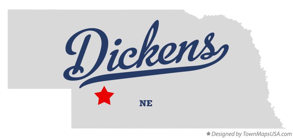 Map of Dickens Nebraska NE