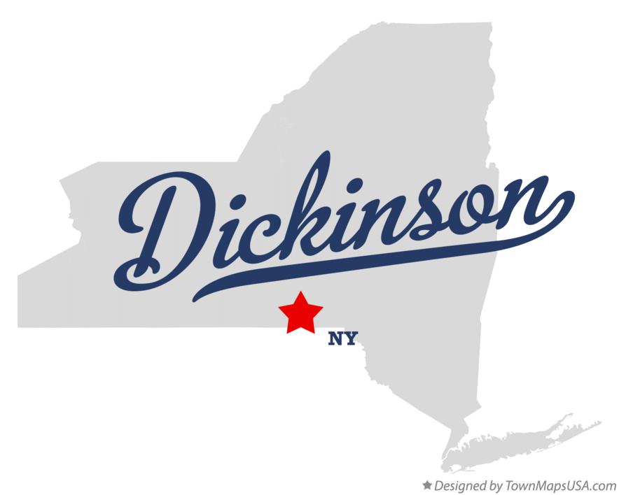 Map of Dickinson New York NY
