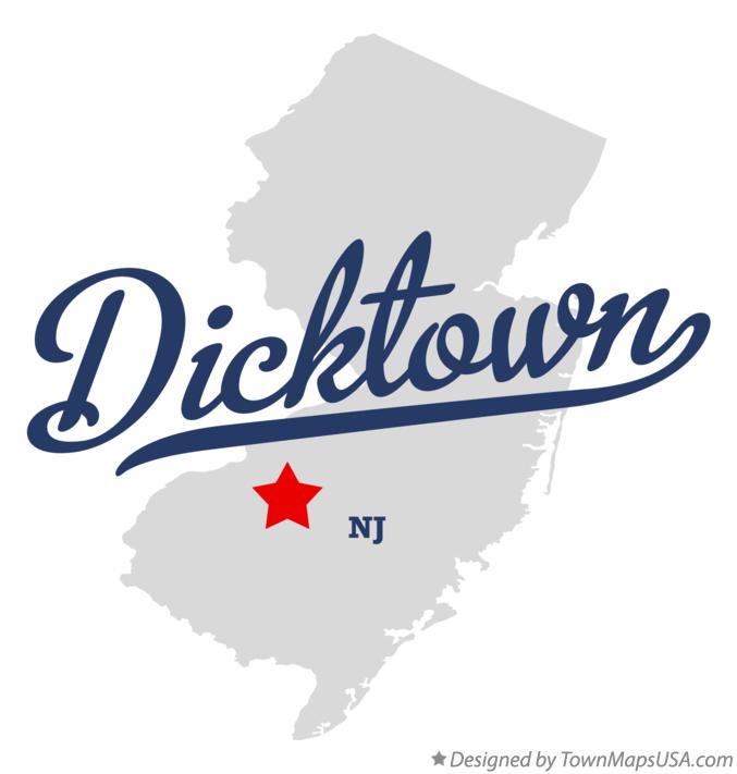 Map of Dicktown New Jersey NJ