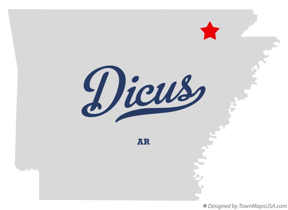 Map of Dicus Arkansas AR