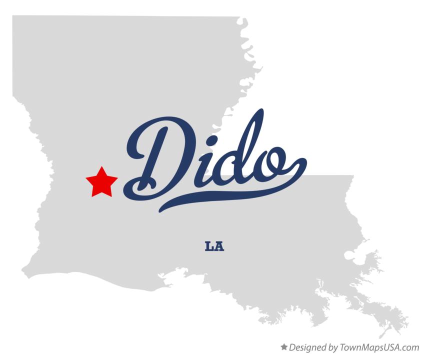 Map of Dido Louisiana LA
