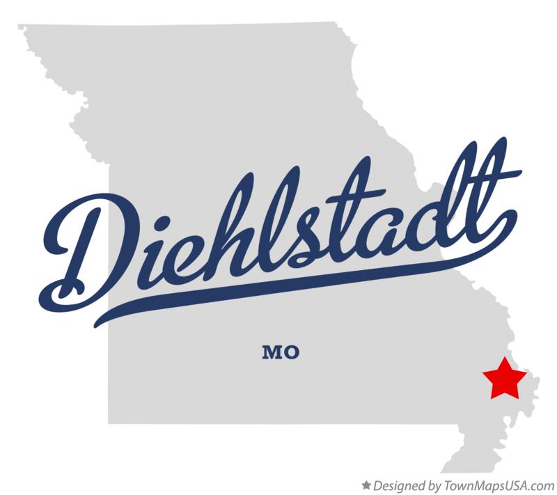Map of Diehlstadt Missouri MO