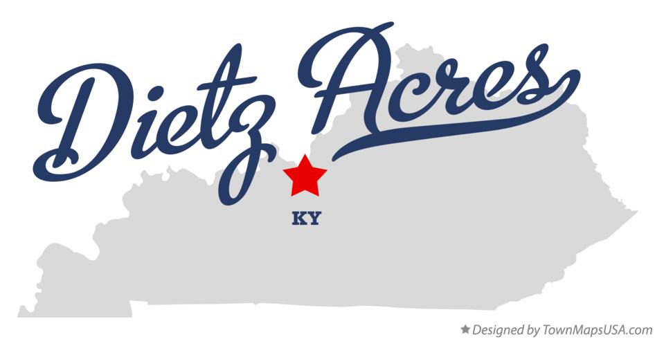 Map of Dietz Acres Kentucky KY