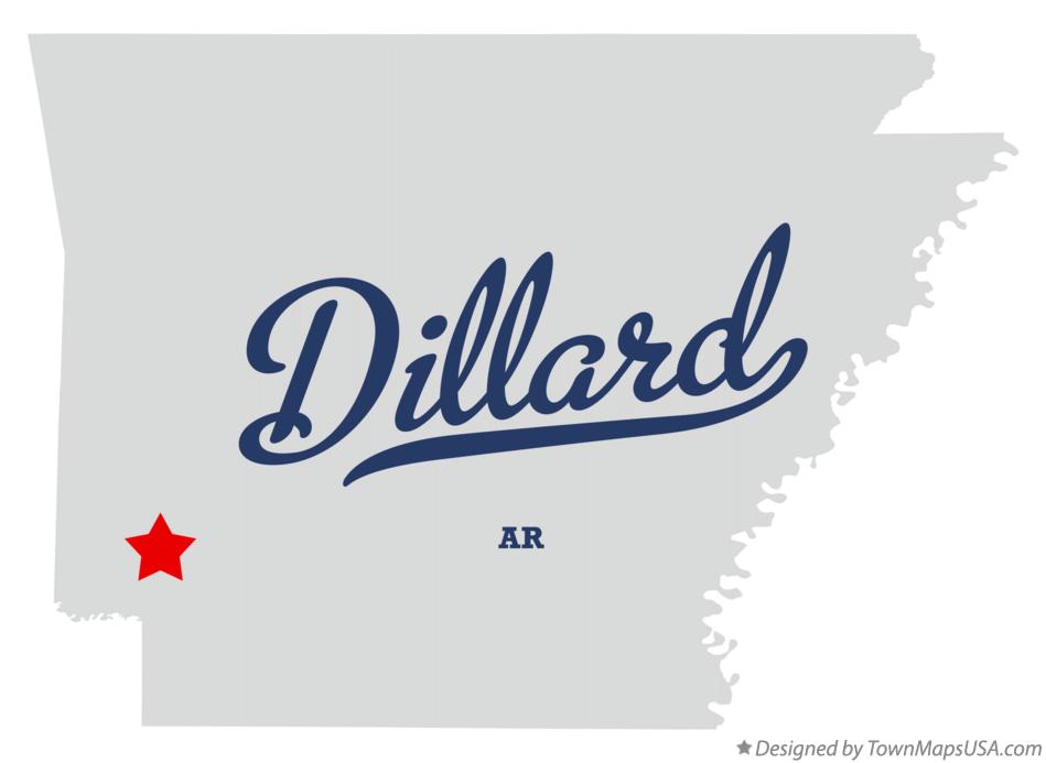 Map of Dillard Arkansas AR