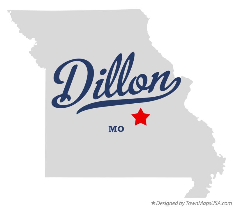 Map of Dillon Missouri MO