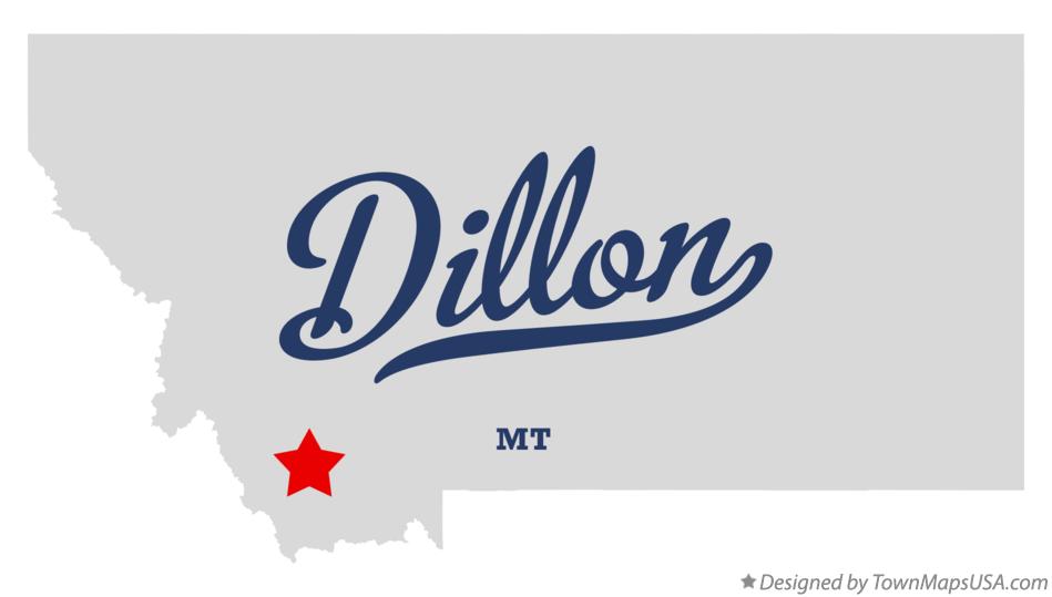 Map of Dillon Montana MT