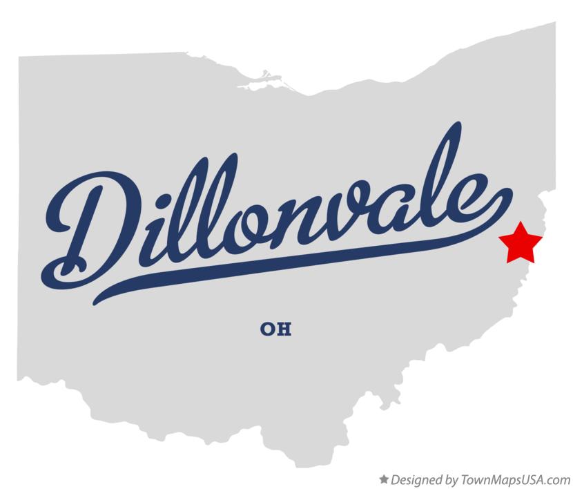 Map of Dillonvale Ohio OH