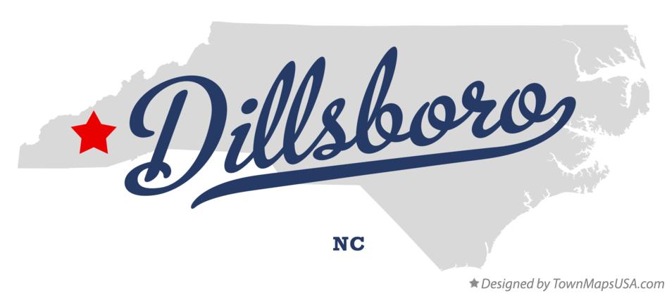 Map of Dillsboro North Carolina NC