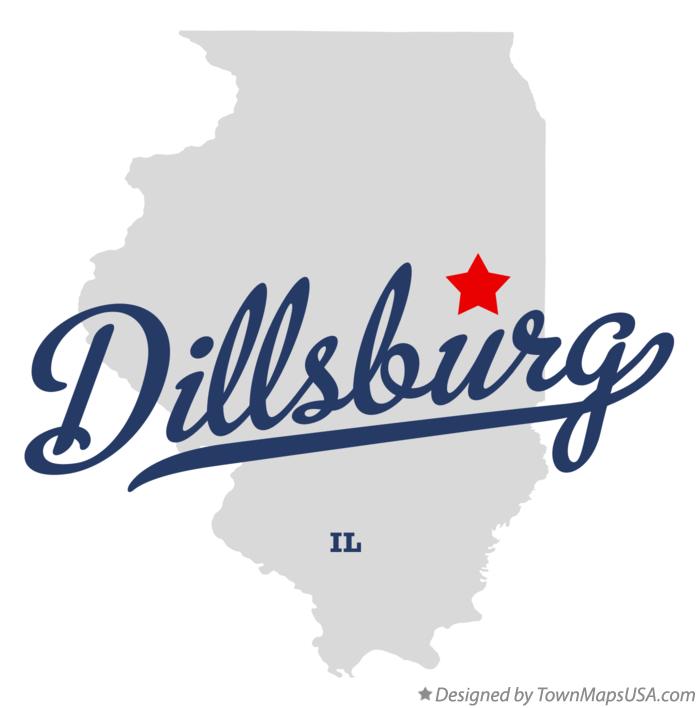 Map of Dillsburg Illinois IL