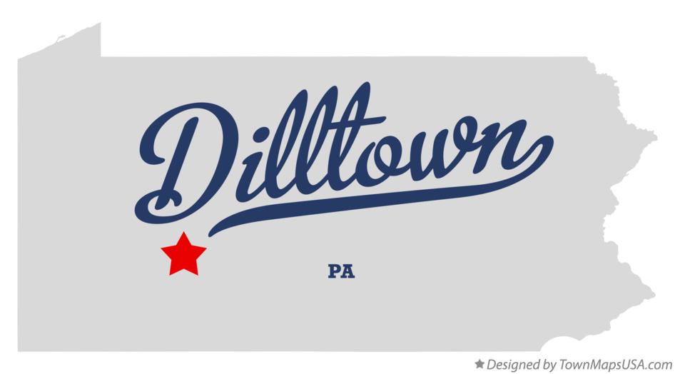 Map of Dilltown Pennsylvania PA