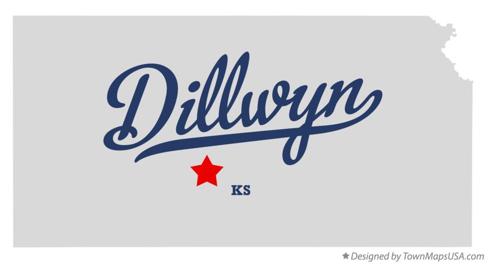 Map of Dillwyn Kansas KS