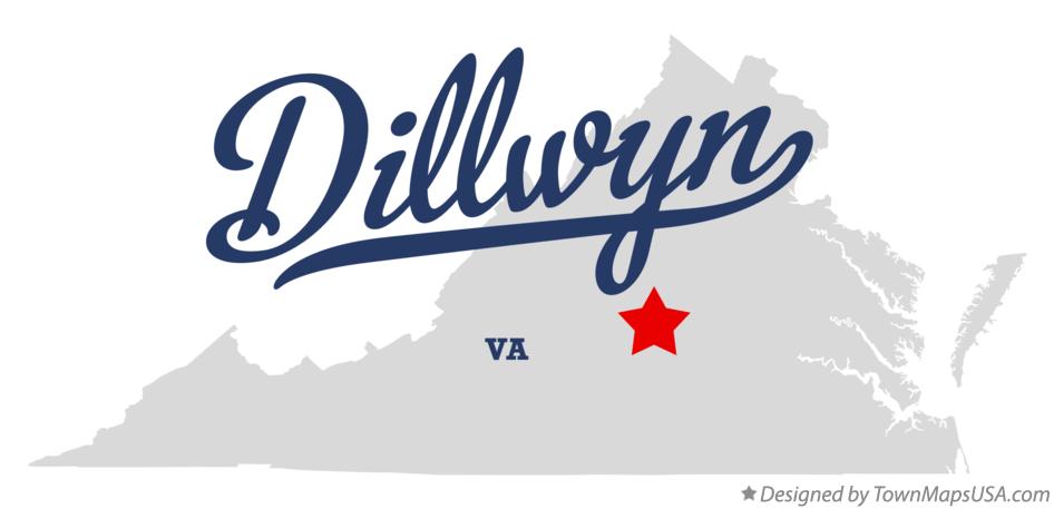 Map of Dillwyn Virginia VA
