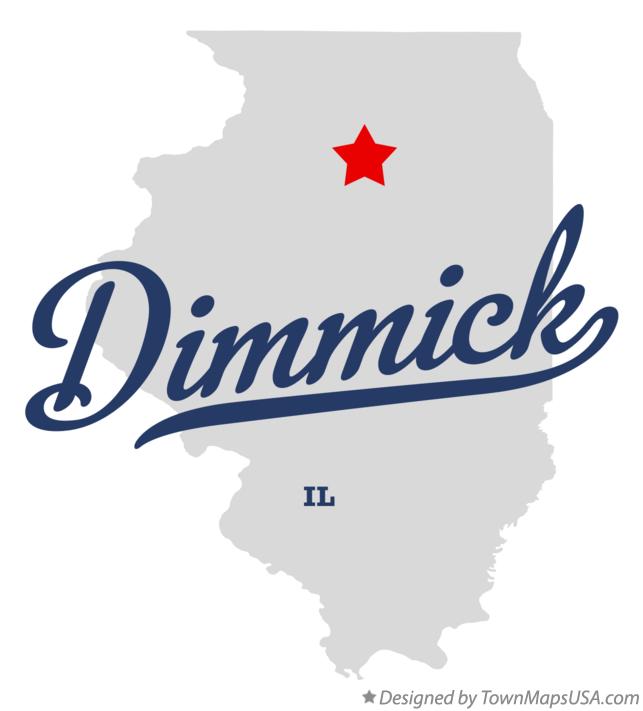 Map of Dimmick Illinois IL