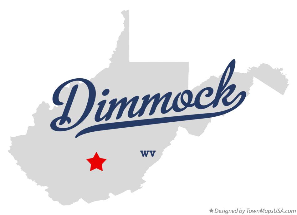 Map of Dimmock West Virginia WV