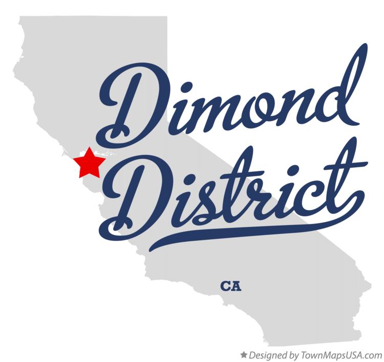 Map of Dimond District California CA