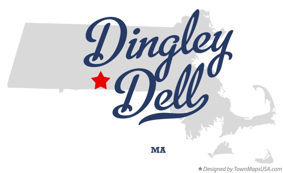 Map of Dingley Dell Massachusetts MA