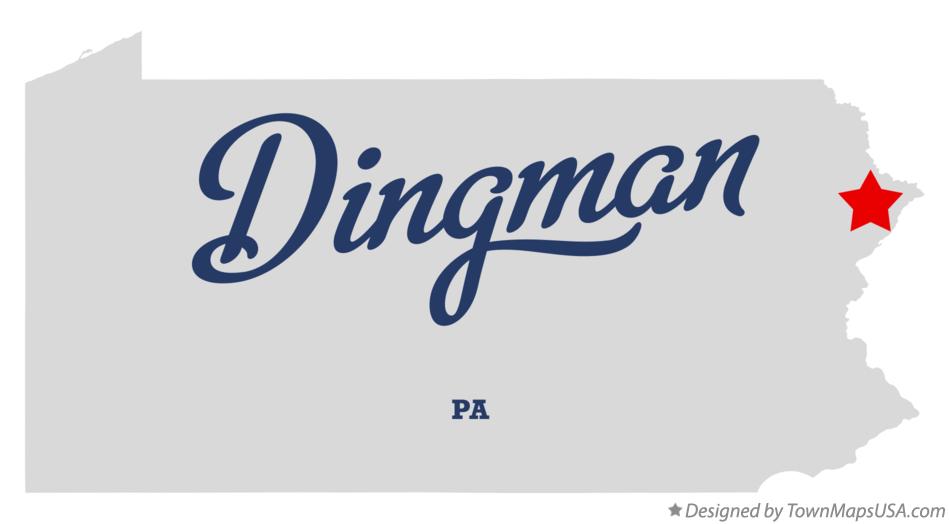 Map of Dingman Pennsylvania PA