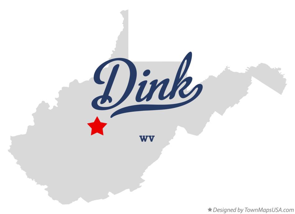 Map of Dink West Virginia WV