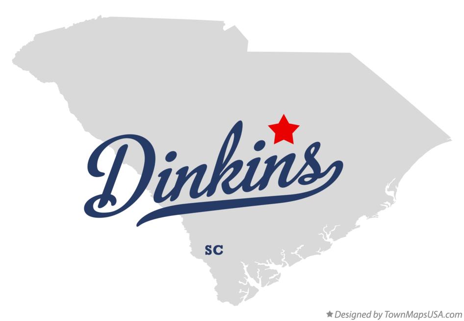 Map of Dinkins South Carolina SC
