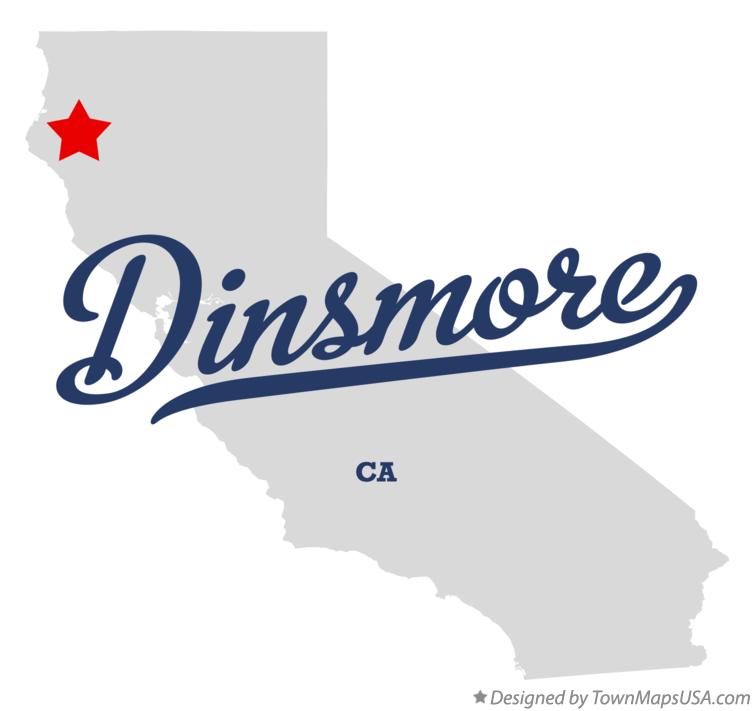 Map of Dinsmore California CA