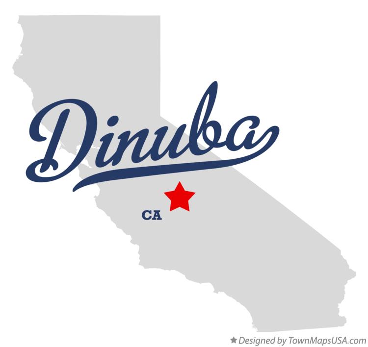 Map of Dinuba California CA