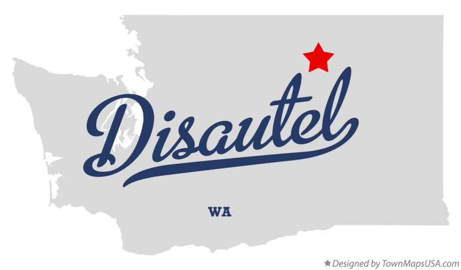 Map of Disautel Washington WA
