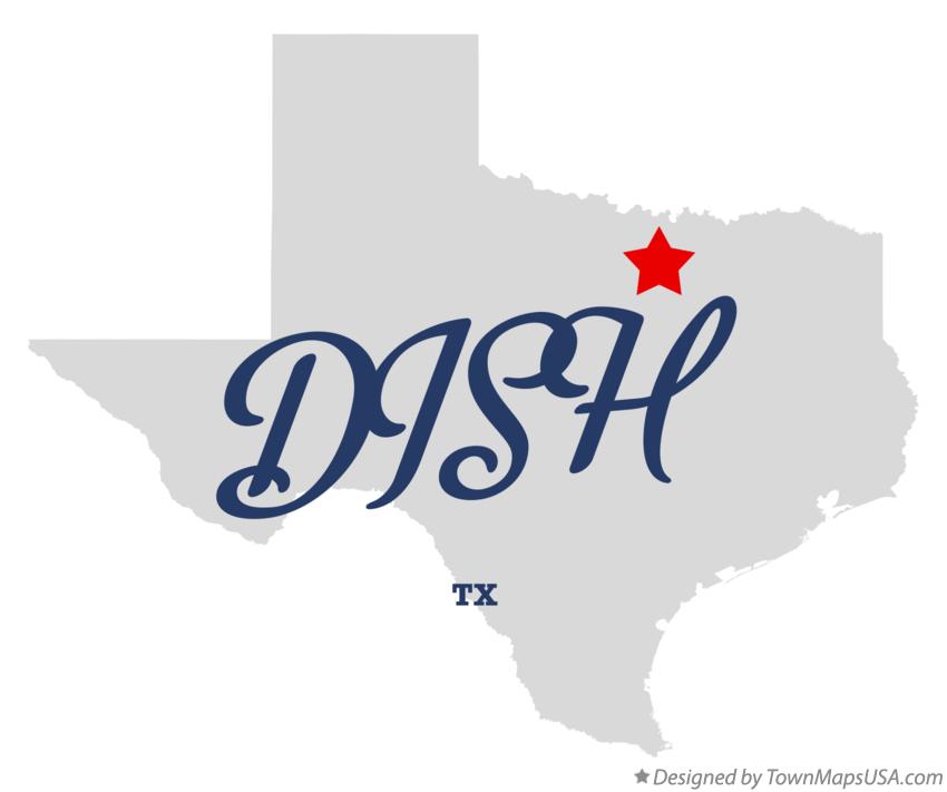 Map of DISH Texas TX