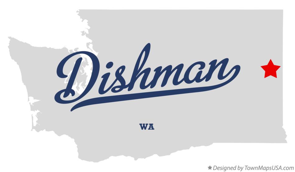Map of Dishman Washington WA