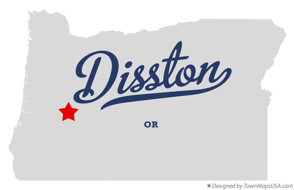 Map of Disston Oregon OR