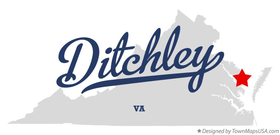Map of Ditchley Virginia VA