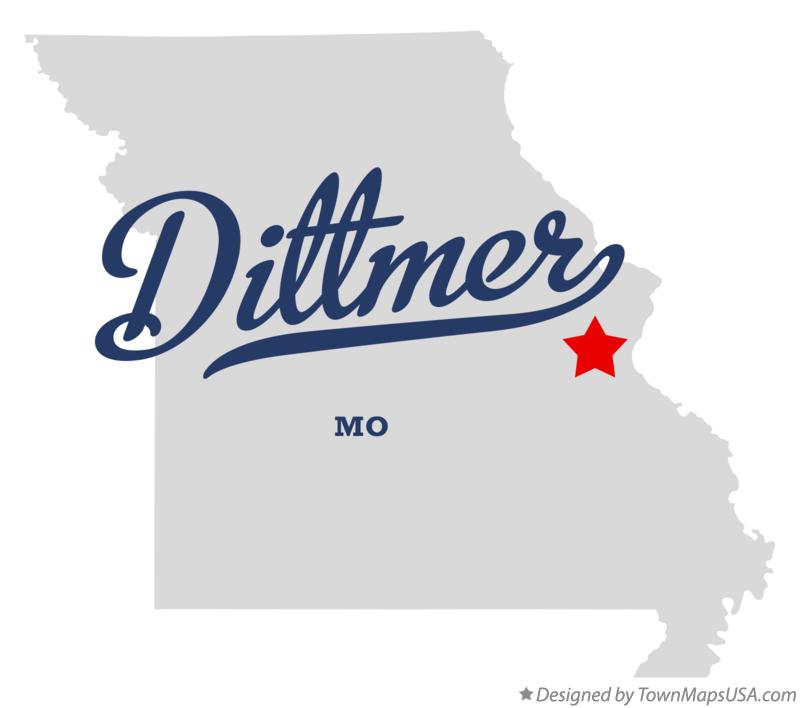 Map of Dittmer Missouri MO