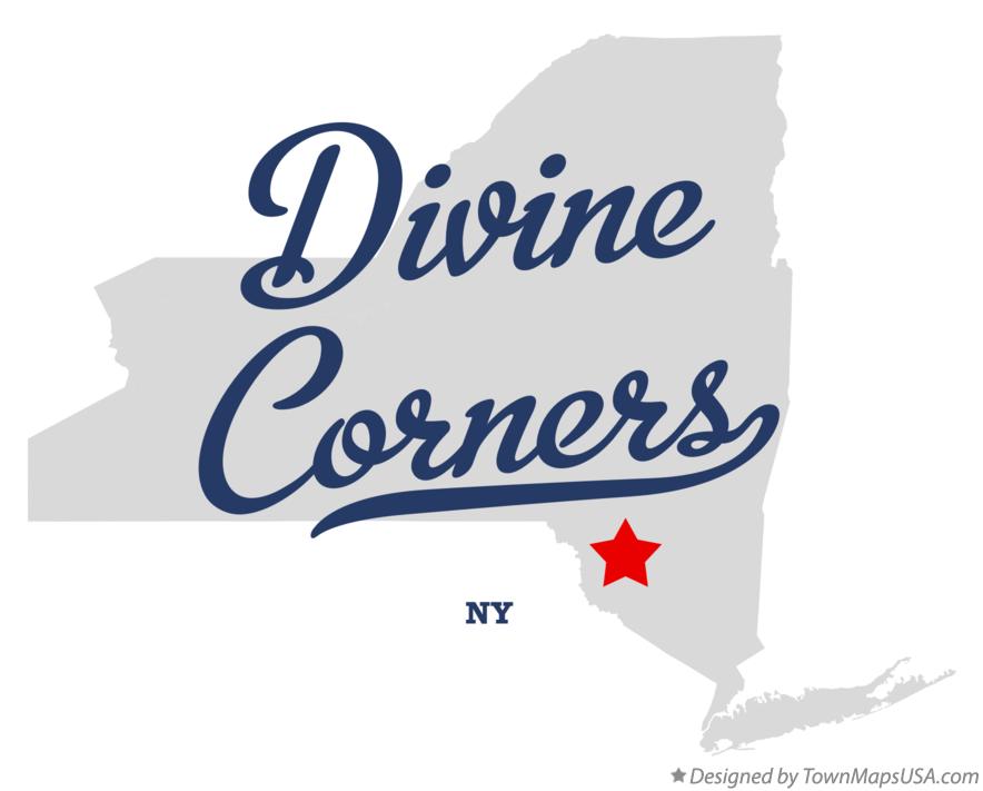 Map of Divine Corners New York NY