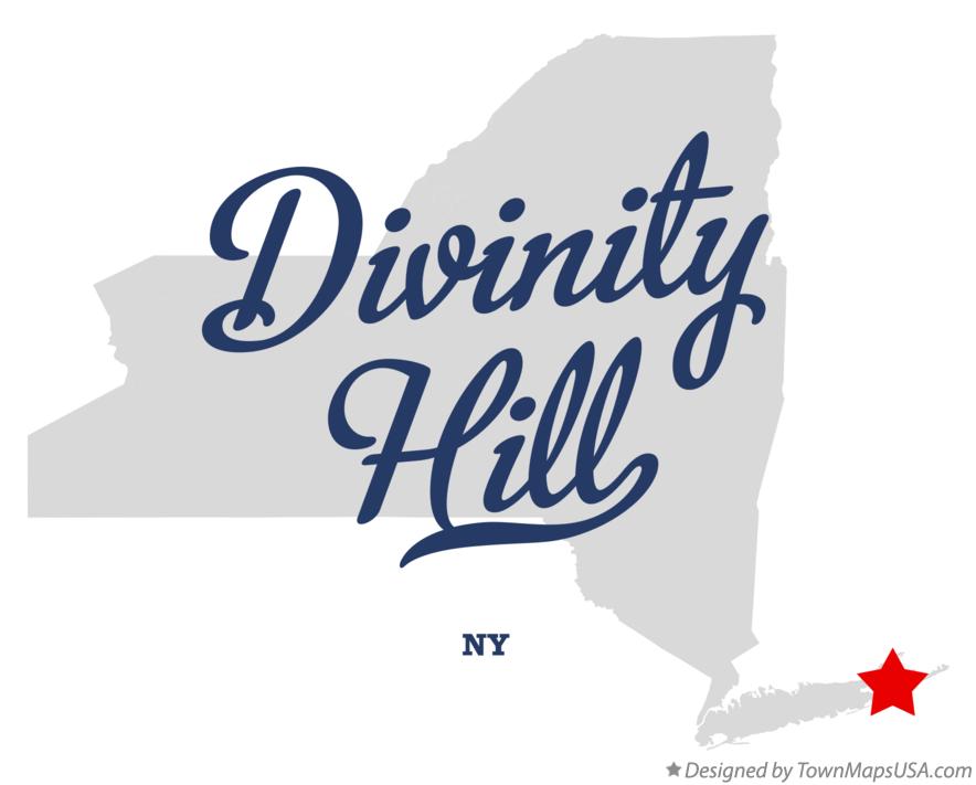 Map of Divinity Hill New York NY