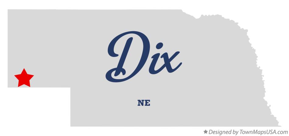 Map of Dix Nebraska NE