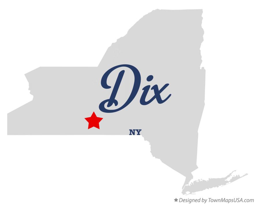 Map of Dix New York NY