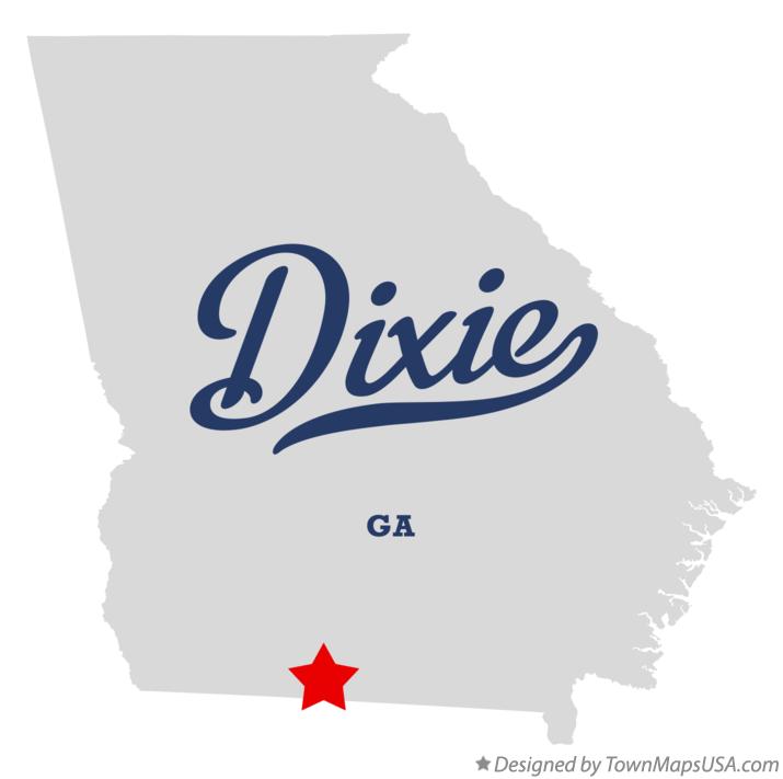 Map of Dixie Georgia GA