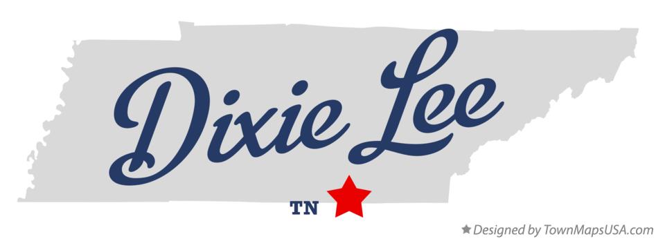 Map of Dixie Lee Tennessee TN