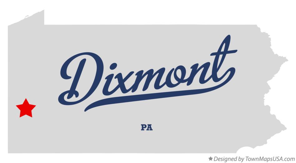 Map of Dixmont Pennsylvania PA