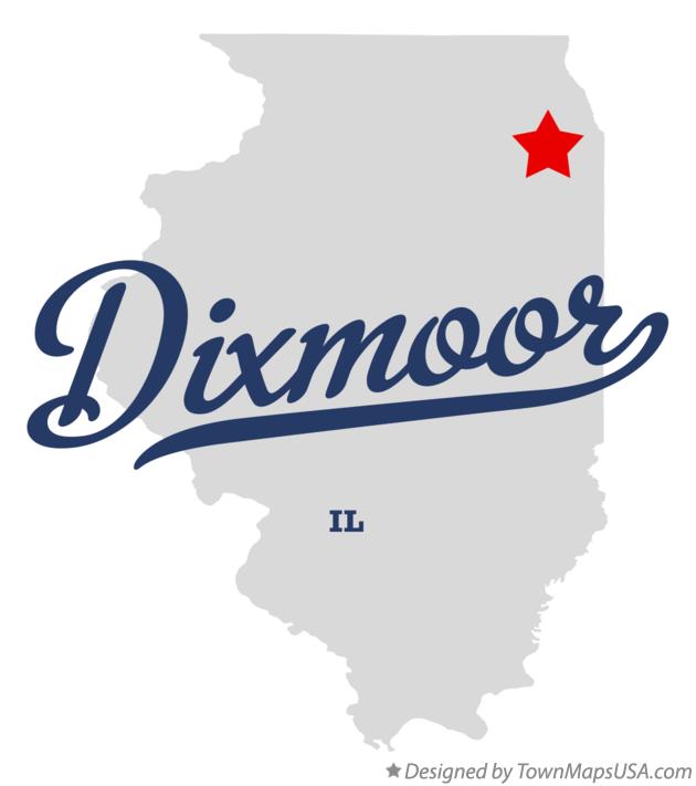 Map of Dixmoor Illinois IL