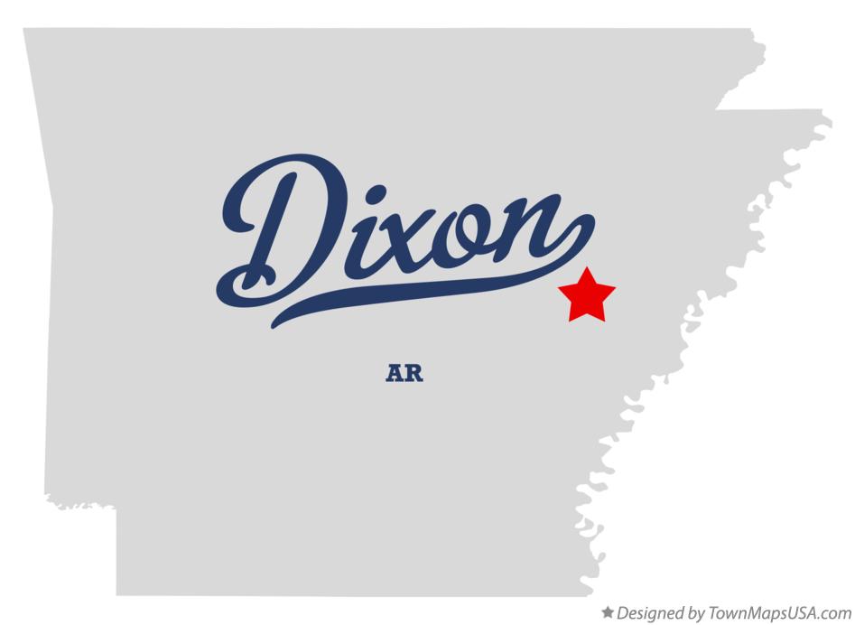 Map of Dixon Arkansas AR