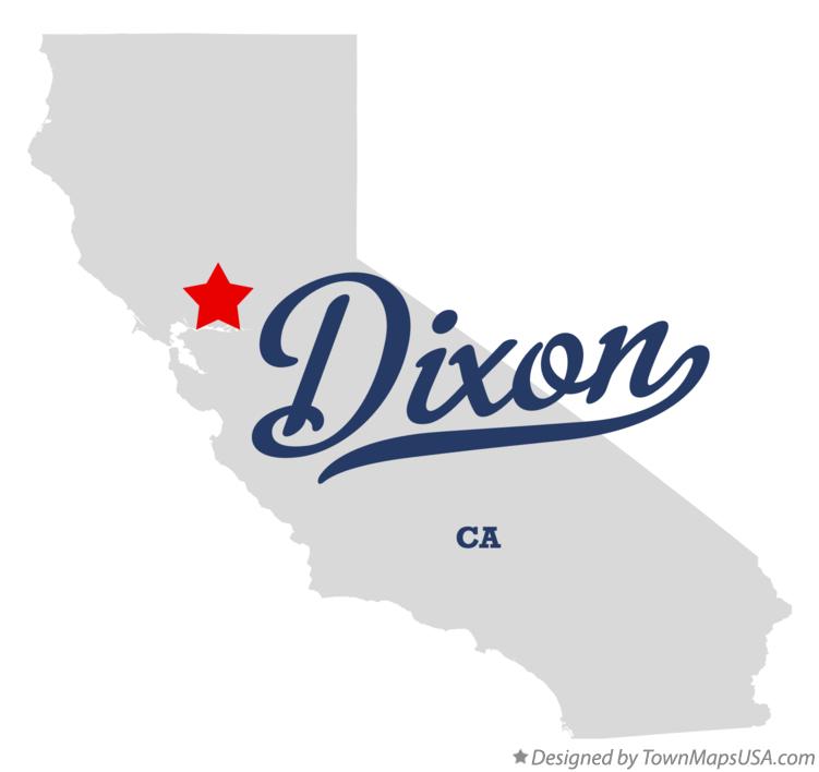 Map of Dixon California CA