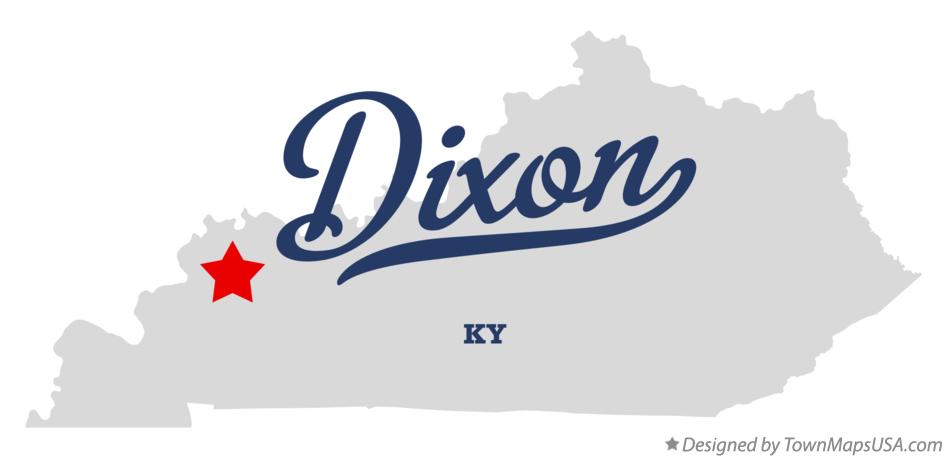 Map of Dixon Kentucky KY