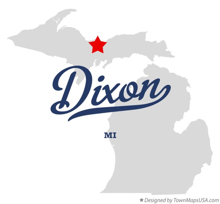 Map of Dixon Michigan MI