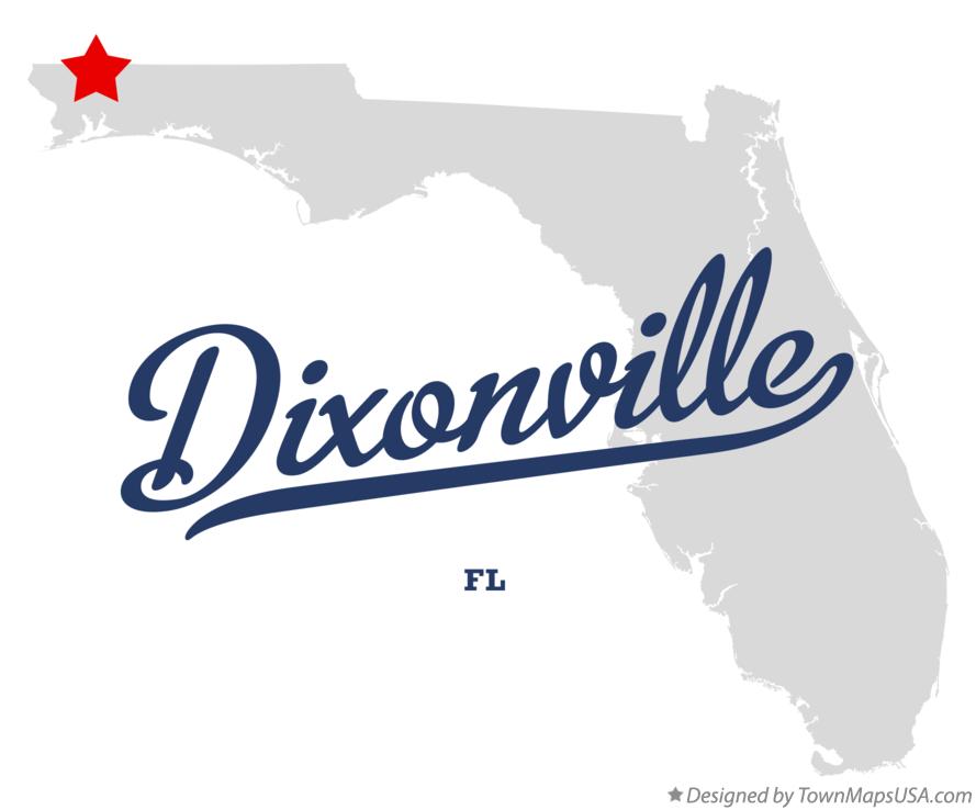 Map of Dixonville Florida FL